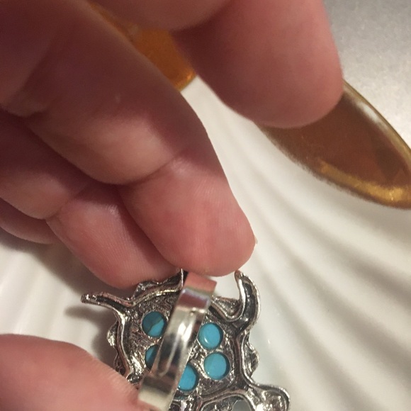 South Sea Turtle W/Rhinestones Turtle Ring - Picture 4 of 5